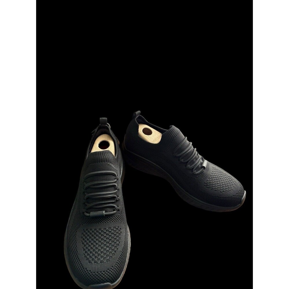 Skechers Work Emma Knit Slip Resistant Shoes Womens 7 Black Memory Foam 108284 - Picture 3 of 14